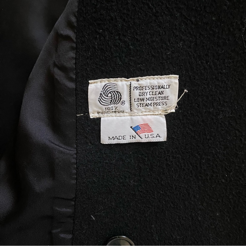Vintage 80s Central Park Wool Trench Coat | Petite S | Made in USA - Picture 12 of 13